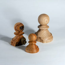 Carica l'immagine nel visualizzatore di Gallery, "Sopravvissuti" - Pedoni numerati in legno di Ciliegio, Melo ed Orniello