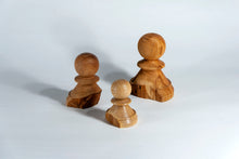 Carica l'immagine nel visualizzatore di Gallery, "Sopravvissuti" - Pedoni numerati in legno di Orniello, Melo e Ciliegio (in mostra)
